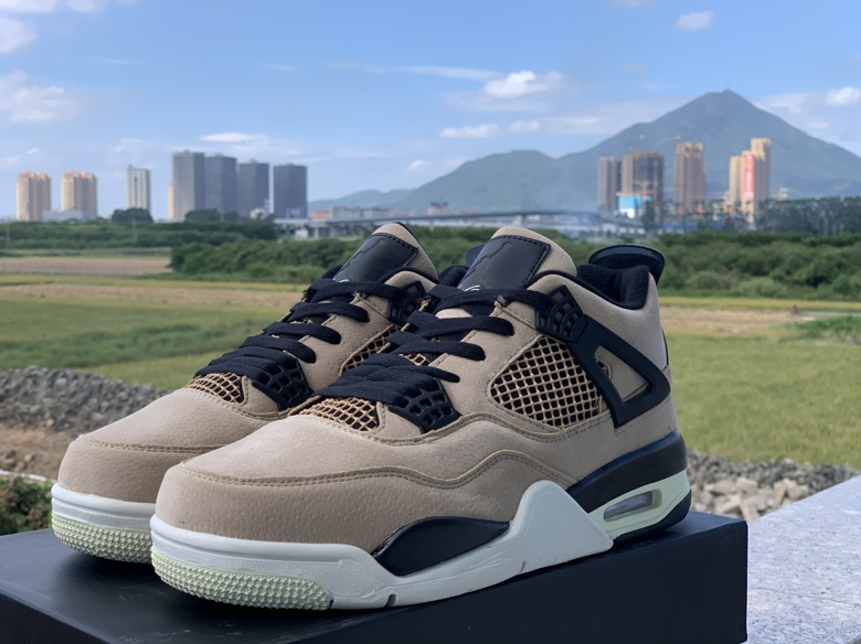 2019 Air Jordan 4 Retro Mushroom Black White